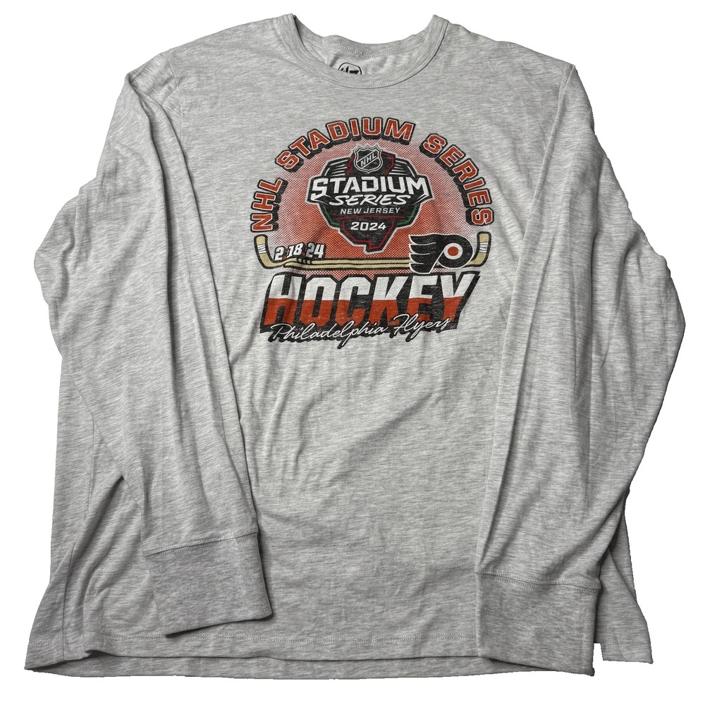 Philadelphia Flyers Shirt Mens 2XL NHL Hockey Stadium Series‎ 2024 Long Sleeve